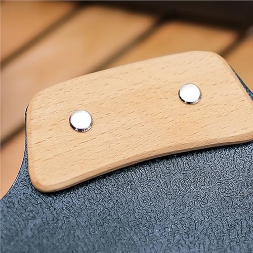 Pot Lid Knob 2pairs Solid Wood Barbecue Pan Heat Resistant Insulated Grip - Image 7