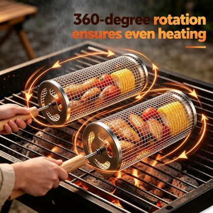 Rolling Grill Basket - Image 3