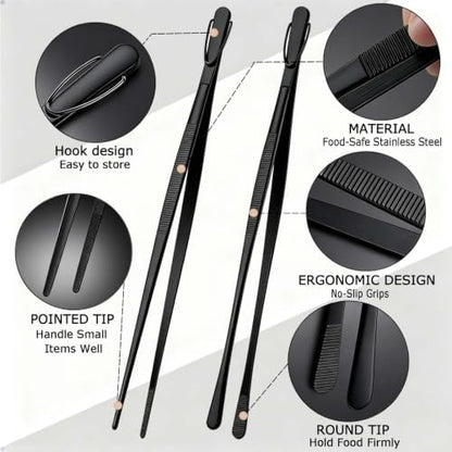 Kitchen Tongs Stainless Steel Metal Tweezers Tongs - Image 3