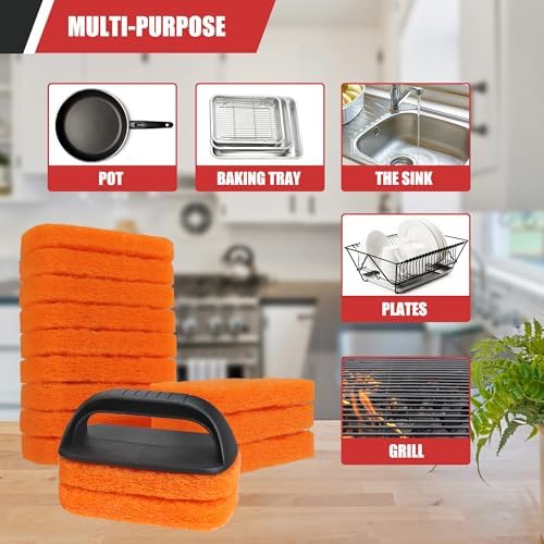 Griddle Cleaning Kit for Blackstone, Scour Pads, Grill Stone 19Pcs - Image 4