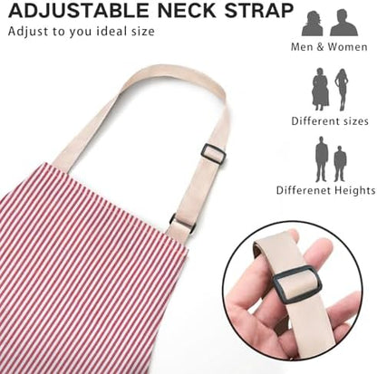 BeLuyi 2 Pack Adjustable Bib Apron - Image 2