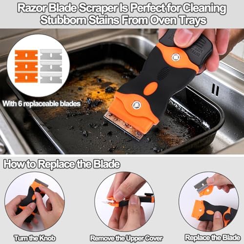 XANGNIER Heavy Duty Oven Cleaning Tools Kit, Oven Cleaner Brush Accessories - Image 4