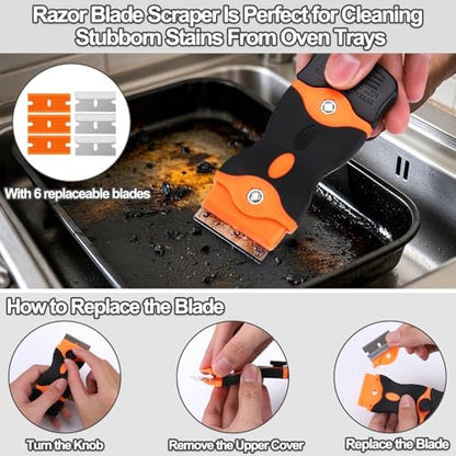 XANGNIER Heavy Duty Oven Cleaning Tools Kit, Oven Cleaner Brush Accessories - Image 4