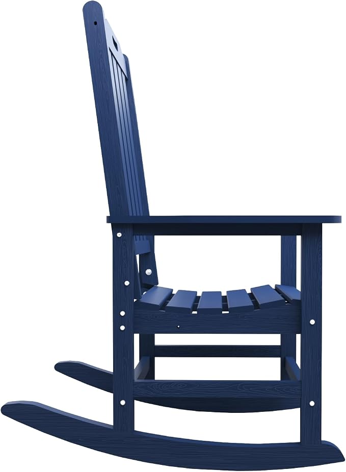 THOEOE Outdoor Rocking Chairs Set of 8, Oversized Patio Rocking Chair | HDPE - Image 9