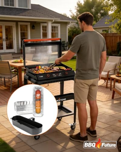 BBQ Future Grease Cup with 20 Pack Aluminum Foil Liners - Image 6