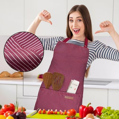 BeLuyi 2 Pack Adjustable Bib Apron - Image 4