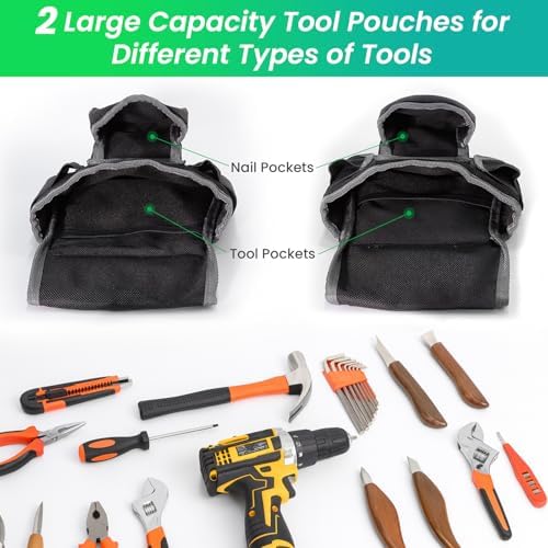 FamilyKit Tool Belt With Suspenders, Magnetic Heavy Duty Tool Belts - Image 4