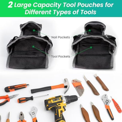 FamilyKit Tool Belt With Suspenders, Magnetic Heavy Duty Tool Belts - Image 4