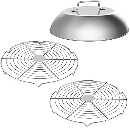 304SS Melting Dome 12" with Wire Rack by SafBbcue
