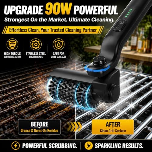 Electric Grill Brush, Upgraded Grill Brush Bristle Free - Image 2