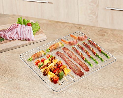 P&P CHEF 8.6" x 6.2" Cooling Baking Wire Racks Pack of 2 - Image 6