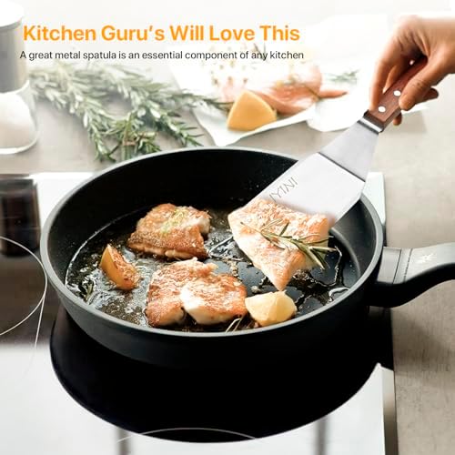 2 Pcs Stainless Steel Spatula Turner - Image 2