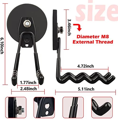 ULIBERMAGNET Uni-Mag Heavy Duty Magnetic Wave Hooks, Power Tool Organizer - Image 3