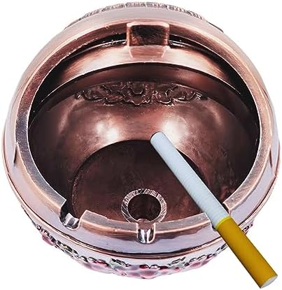 Hourwof Smokeless Ashtray with Lid, Peacock Windproof Ashtrays - Image 3