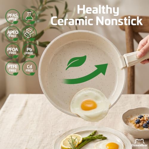 12 Pcs Pots and Pans Set Non Stick, Detachable Handle Cookware - Image 3