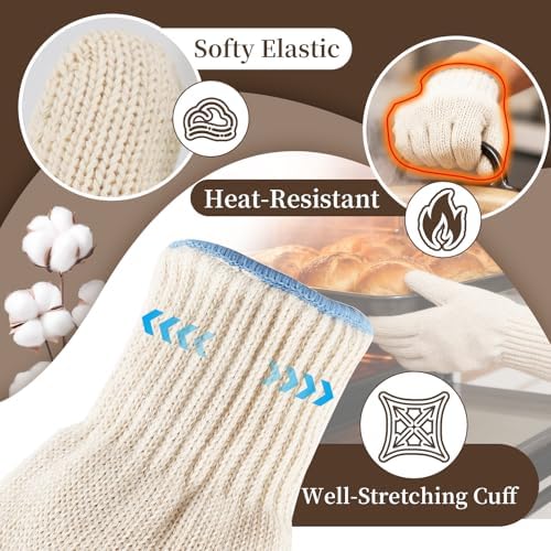 Heat Resistant Oven Gloves, Ove Glove BBQ Gloves Heat Resistant Cooking Oven - Image 5