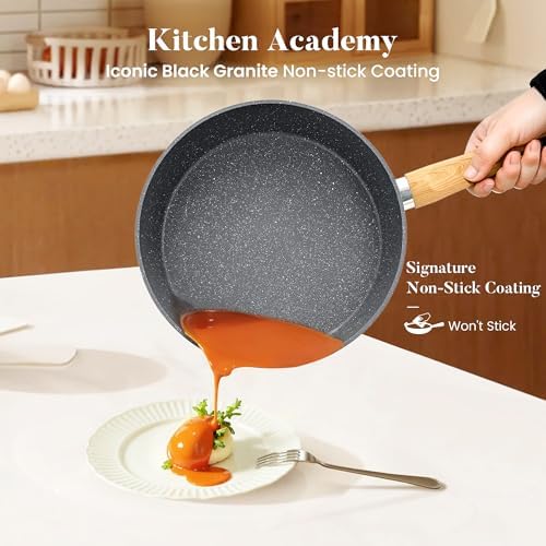 Kitchen Academy Granite Pots and Pans Set Non Stick, Induction Cookware - Image 2