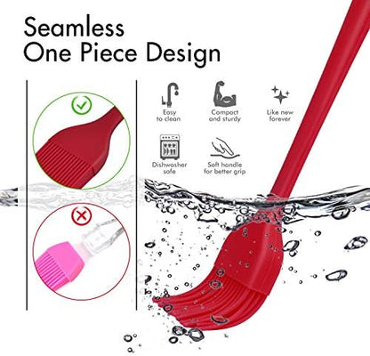 HOTEC 600°F Heat Resistant, Silicone Basting &Pastry Brushes - Image 4