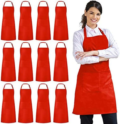 Syntus 12 Pack Apron with 2 Pockets Aprons by Syntus