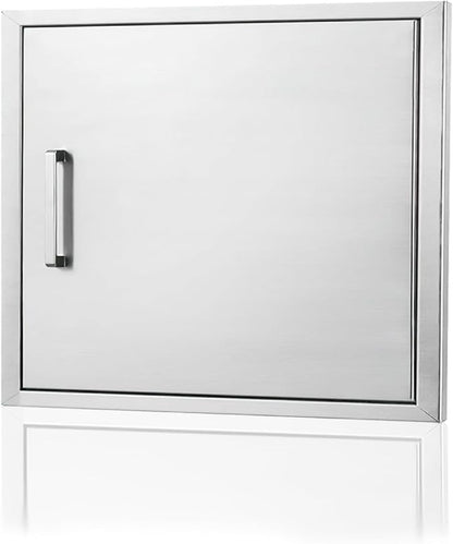Outdoor Kitchen Door, 23 "W17 H Outdoor Kitchen Access Door, Stainless Steel Barbecue Single Door, Can Be Used for Outdoor Kitchen Island Or Outdoor Kitchen