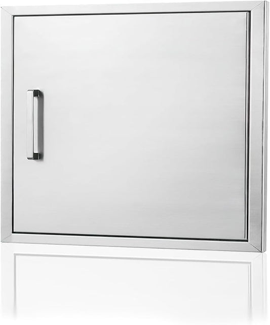 Outdoor Kitchen Door, 23 "W17 H Outdoor Kitchen Access Door, Stainless Steel Barbecue Single Door, Can Be Used for Outdoor Kitchen Island Or Outdoor Kitchen