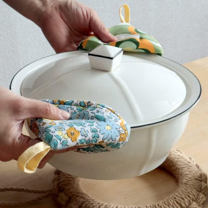 Hot Pot Lid Handle Mitt, Cast Iron Handle Cover, Heat Resistant Casserole Lid - Image 3