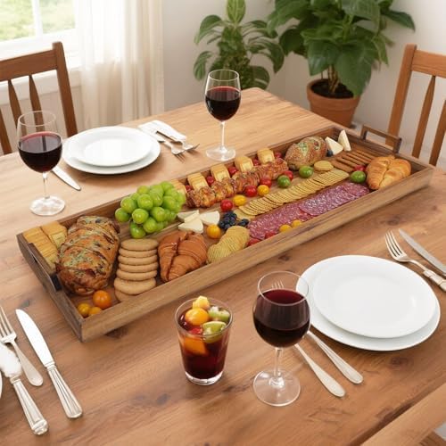 Acacia Wood Large Charcuterie Board 36x12 Inch - Image 2