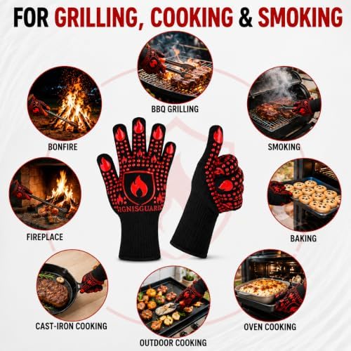 BBQ & Grill Gloves, Heat Resistant Oven Mitts - Image 7