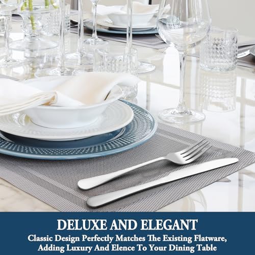 24 Piece Dinner Forks Set, Food-Grade Stainless Steel Silverware Forks - Image 6