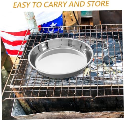 Korean Style round Stainless Steel Bbq Grill Pan Ash Catcher - Image 6