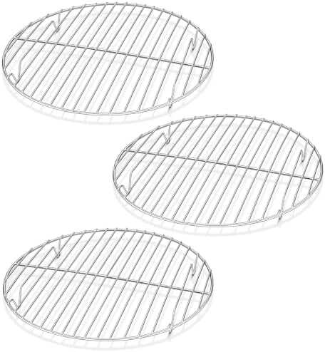 Herogo Steamer Cooling Racks, 3 Pack 9.1 inch Round Cooking Racks by Herogo