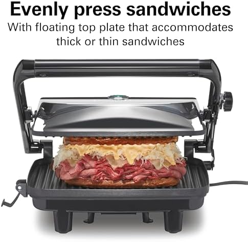 Hamilton Beach Panini Press, Sandwich Maker & Electric Indoor Grill - Image 4