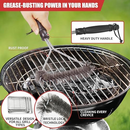 Griddle Cleaning Kit for Blackstone, Scour Pads, Grill Brush 18Pcs - Image 4