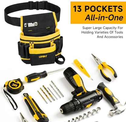 LEFOR·Z Tool Belt, 13-Pockets Tool Belts - Image 5