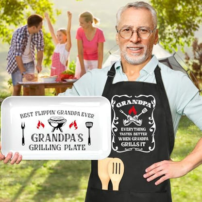 Gifts for Grandpa Fathers Day, Grandpa Birthday Gifts Personalized Grilling - Image 4