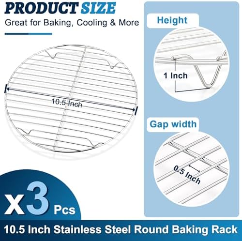 P&P CHEF Round Cooking Rack, Cooling Rack - Image 2