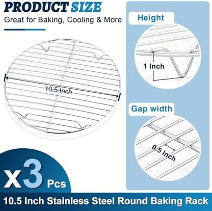 P&P CHEF Round Cooking Rack, Cooling Rack - Image 2