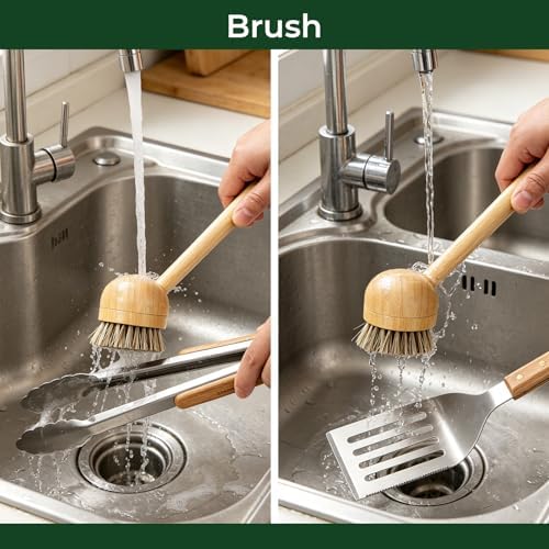 3Pc Wooden BBQ Tool Set, Heavy Duty Spatula, Fork & Tongs - Image 6