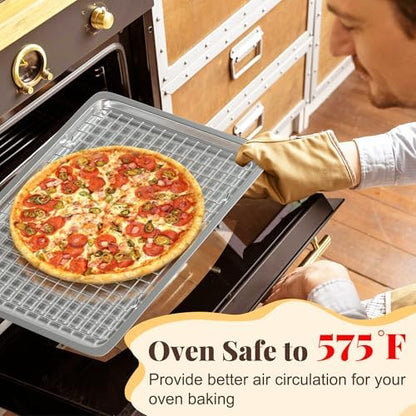 2 PCS Grid Wire Baking Cooling Racks - Image 5
