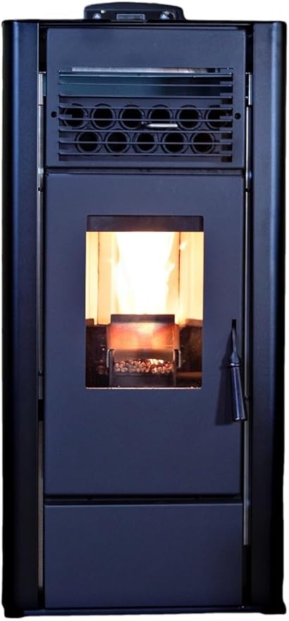 Stove for Freedom Stoves Independence PS21: Wi-Fi Control, External Power Backup Compatible, Removable Legs, Heats up to 1800 Sq Ft, Red, EPA Certified