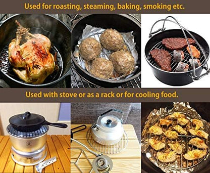 CAMPINGMOON Round Cooling Rack Roasting Rack - Image 4