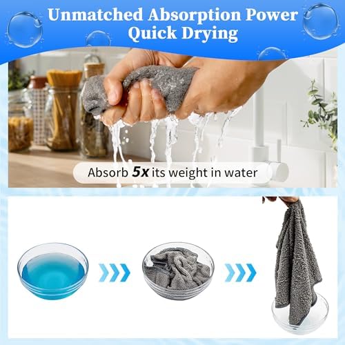 FIXSMITH Shop Towels-800 Pack, 12 x 16 in Microfiber Cleaning Cloth, Highly - Image 4