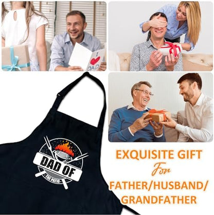 Funny Aprons For Men, Father's Fathers Day Kitchen Gifts For Dad Father Daddy - Image 5
