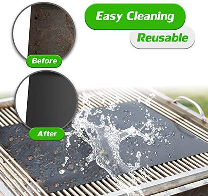 Grill Mat Set of 6+6-100% Non-Stick Reusable Mats - Image 6