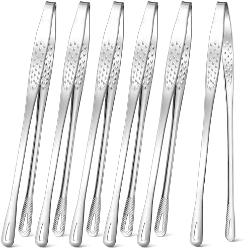 meekoo 6 Pcs Stainless Steel Korean BBQ Grill Tongs by meekoo