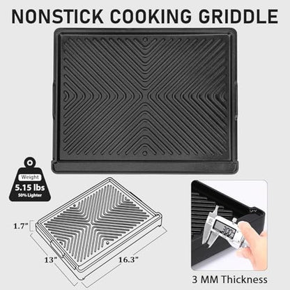 Utheer 16.3 x 13 Inch Cast Iron Aluminum Griddle - Image 2