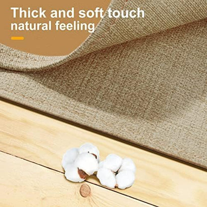 Wipeable Table Runner, Thick Farmhouse Dresser Runner, Rustic Indoor/Outdoor (72'', Camel Brown)