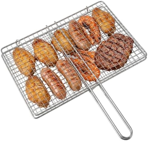 Fish Grill Basket for Outdoor Grill Stainless Steel BBQ Basket by Unknown