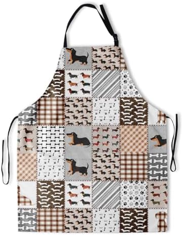 Art Apron with Pocket for Women Men by DZGlobal