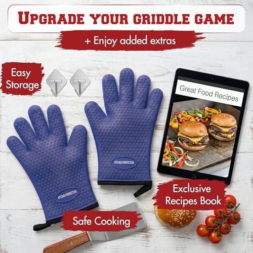 KITCHEN PERFECTION XL Silicone Griddle Gloves - Image 5